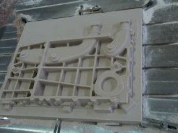Sandgussform in Blockmaterial, CNC-Lohnfertigung